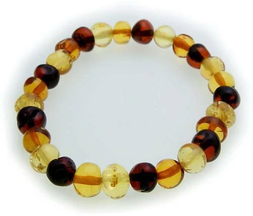 Bracelet En Argent 925 Et Vrai Ambre Jaune (Bernstein) - Unisexe - Neuf Avec étiquettes - Allemagne