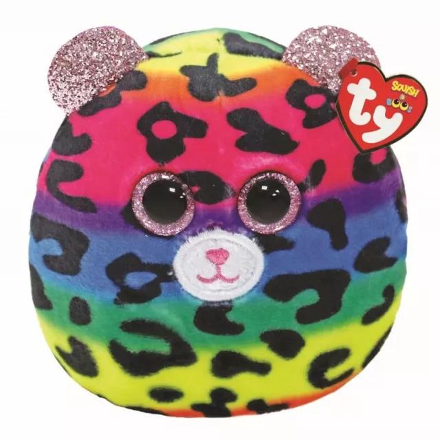 Official Ty Beanie - Ty Squish-A-Boo Small - Dotty Leopard  8Cm 39509