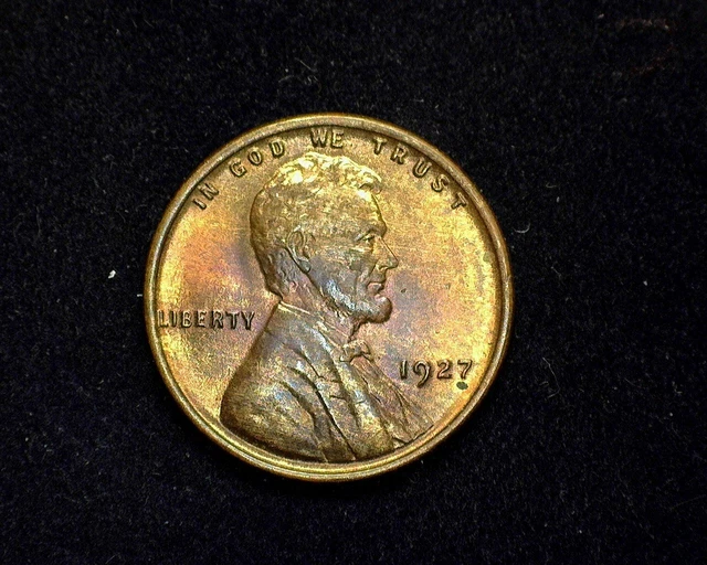 HS&C: 1927 Lincoln Wheat Penny/Cent BU Choice - US Coin