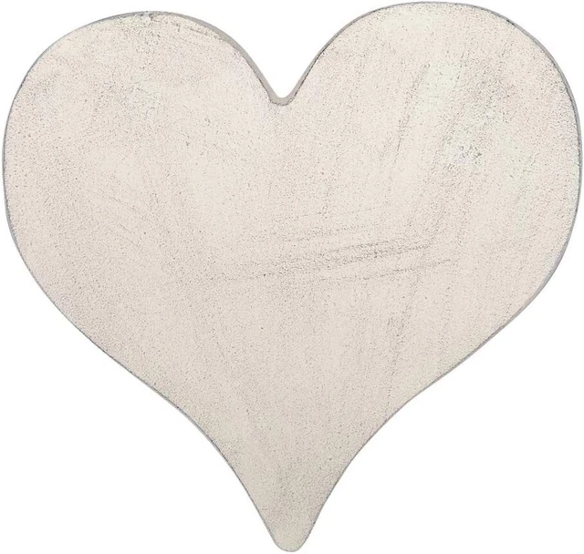 Comfy Hour Rustic Style Collection Cast Iron Garden Stepping Stone - Heart, Beig