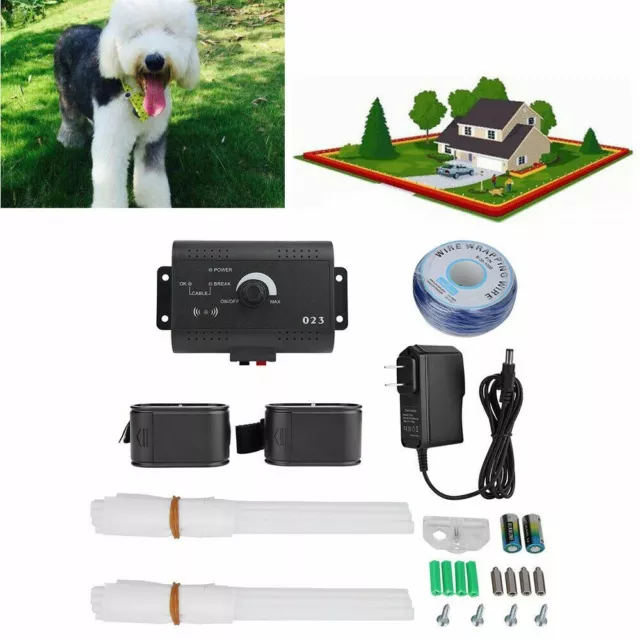 Underground Pet Control Electric Fence System Dog Training Shock Collars