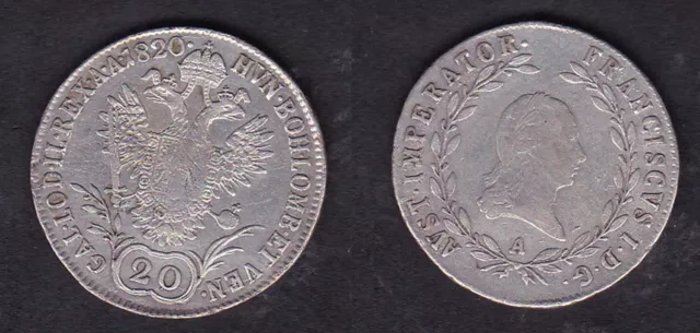 Austria 20 Kreuzer 1820 A