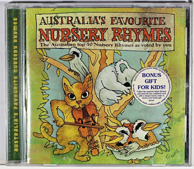 AUSTRALIA'S FAVOURITE NURSERY Rhymes ABC For Kids CD Sent Tracked