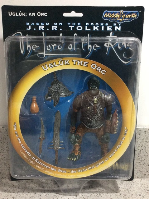VINTAGE MIDDLE EARTH Lord of the Rings UGLUK THE ORC Toy Vault Action ...