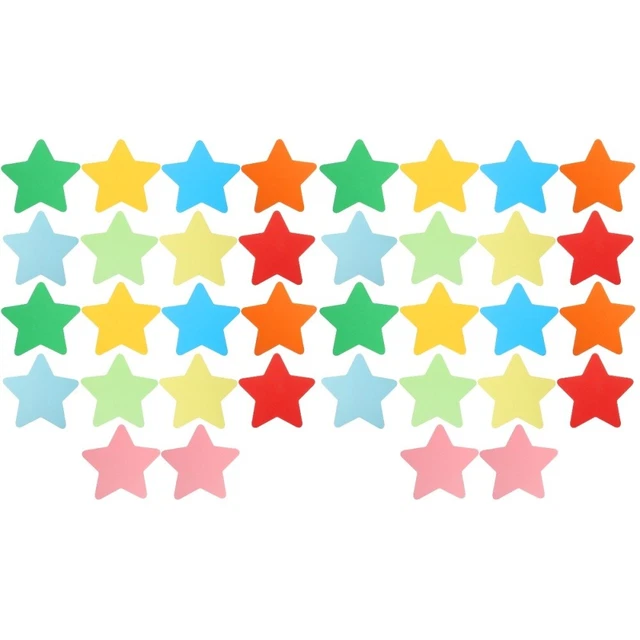 180 Hojas Pequeño Pentagrama Papel Cortado Niños Decorativos Recompensar