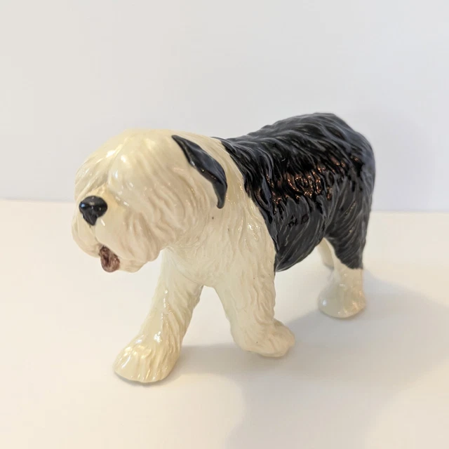 Charm of Creamware Heredites England Old English Sheepdog Porcelain Figurine