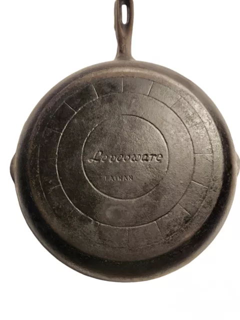 Vintage Quality Levcoware Taiwan 10" Cast Iron Pan Seasoned