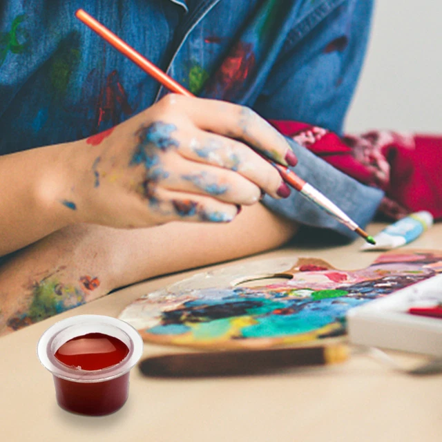 200 un. ollas de mezcla de pigmentos suministros ligeros para tatuajes tinta de plástico transparente para tatuajes
