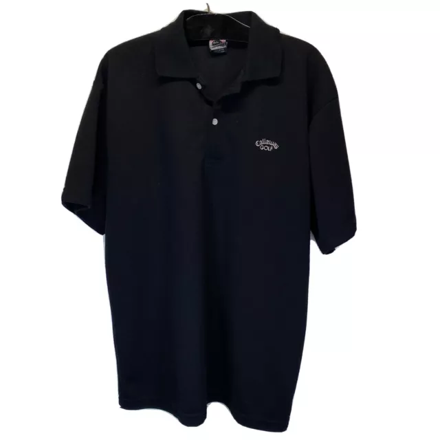 CALLAWAY GOLF MEN'S Polo Shirt Black California Collection (Size ck ...