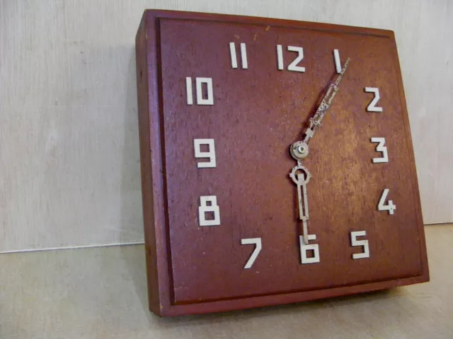 Rare Vedette Art Deco Wall Clock For Conversion-French-120 V0Lt Ac-For Refurb