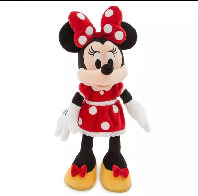 Disney Minnie Mouse Cuddly Soft Toy Teddy Fluffy Plush Red Character 45cm/17.7"