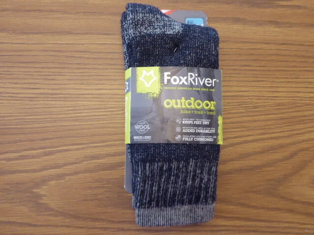 Fox River Boot & Field Hunting Hiking Heavyweight Wool Blend Socks NWT Medium