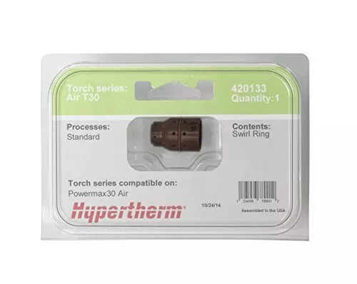 Hypertherm 420133 Swirl Ring for Powermax 30 AIR, Pack of (1)