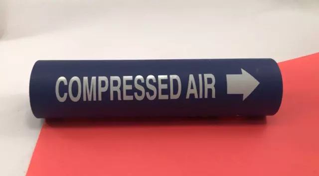 SETMARK 32862 SZ-20  PIPE MARKER "Compressed Air" White on Blue