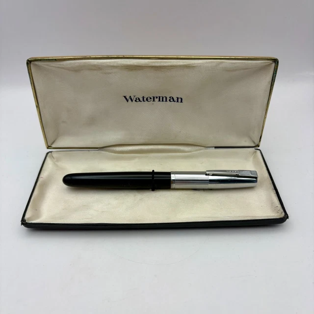 Stylo Plume Waterman 22 Ancien En ébonite - Plume 18 Carats - Rare Et Vintage
