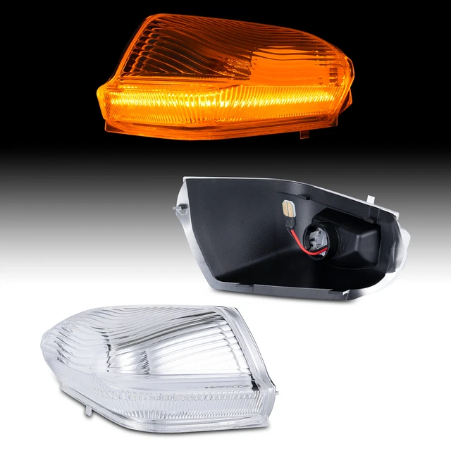 ZIXMJ Ampoules Clignotantes Rétroviseurs Pour Mercedes Sprinter, Dodge Sprinter, VW Crafter 2006+ – Paire Gauche & Droite