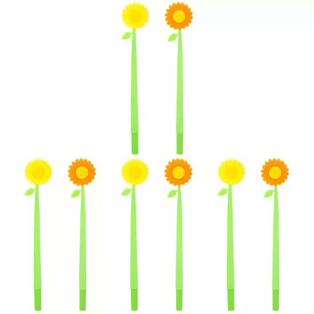 8 Pcs Kunststoff Sonnenblumen Stift Student Arbeitsstifte Schülerbedarf