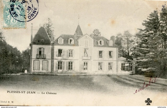 11461 cpa 89 Plessis St Jean - le Château