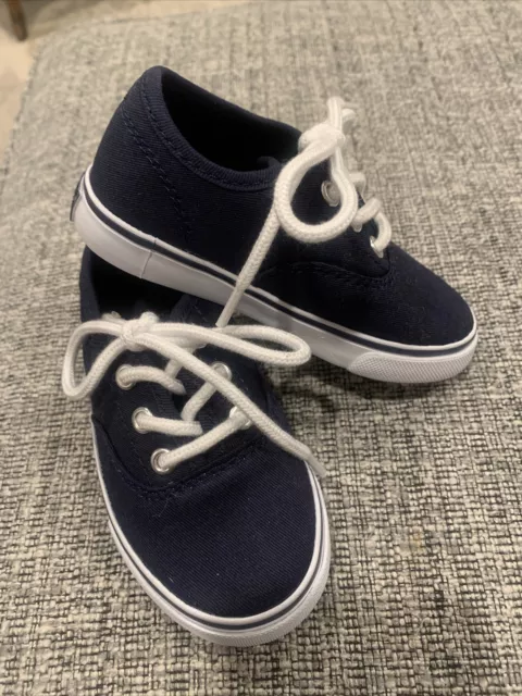 Janie and Jack Toddler Navy Blue Sneakers Shoes Size 7