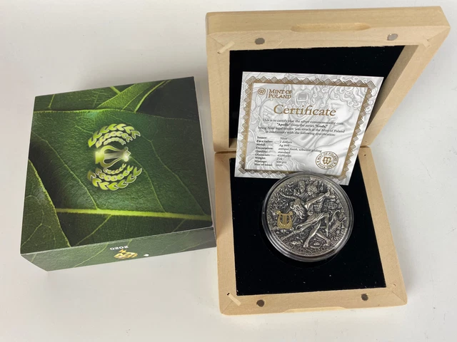APOLLO GOD Of THE SUN GODS 2020 NIUE 2oz SILVER HIGH RELIEF COIN