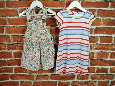 Girls Bundle Age 4-5 Years Joules Dungarees T-Shirt Dress Floral Summer 110Cm