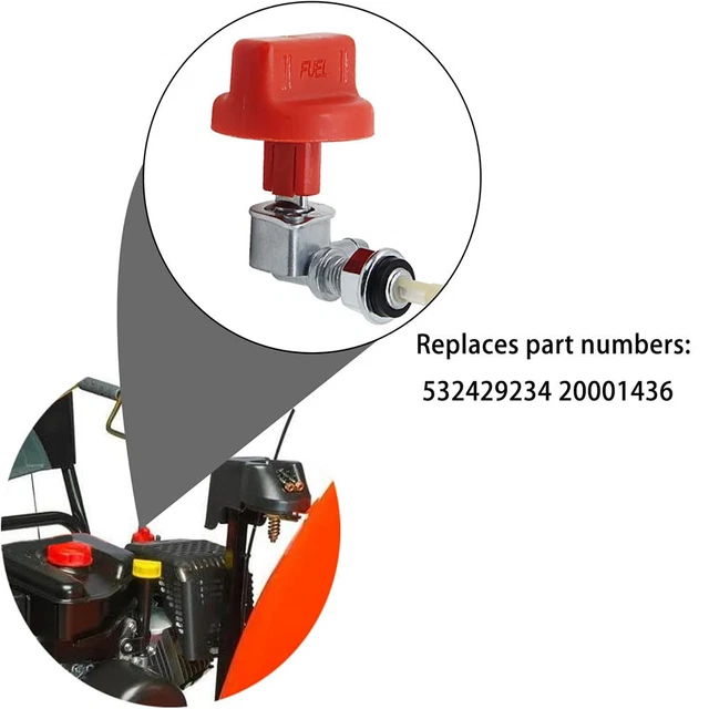 FUEL SHUT OFF Valve For Ariens Snow Blower Poulan Husqvarna 532429234