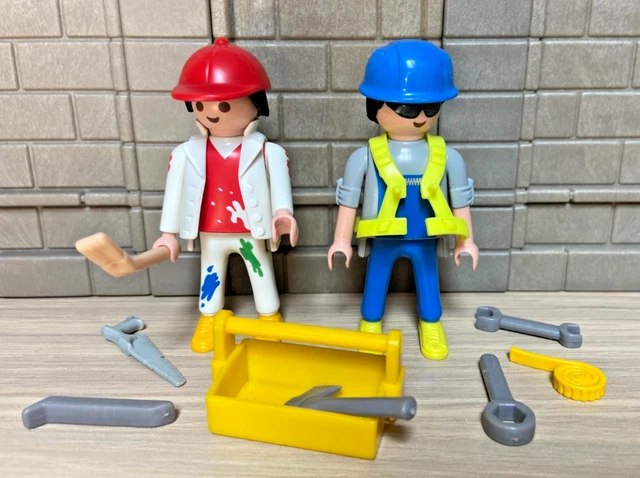 Ouvrier Playmobil 3126 A - Figurine Chantier Compatible Nombreux Sets - Occasion