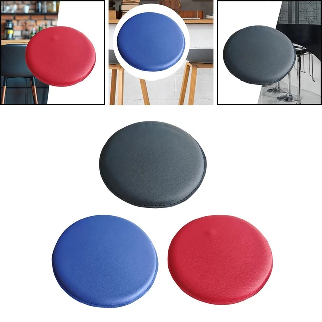 Coussin de Siège 36x4 CM Rond Simili Cuir Baril Pétrole Tabouret BAR Chaise Neuf