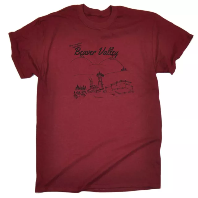 Theres No Place Like Beaver Valley - T-shirt da uomo divertente novità