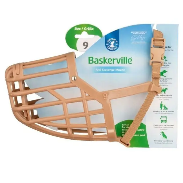 Baskerville Anti Scavenge Muzzle Size 9 Bassett Hound, Fast Dispatch.
