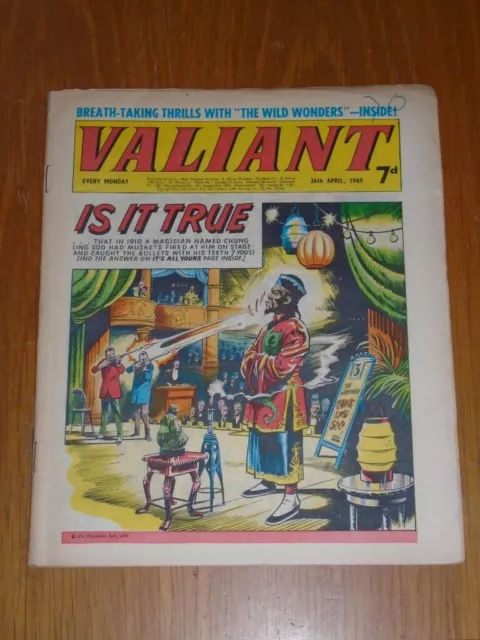 Valiant 26Th April 1969 Fleetway British Weekly Comic (B)*