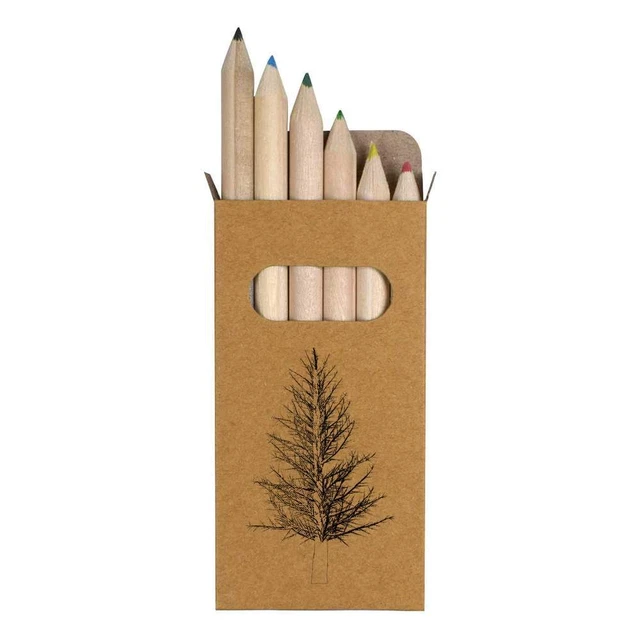 Juego de 6 lápices cortos de 85 mm ""Dead Pine Tree"" (PE00055800)