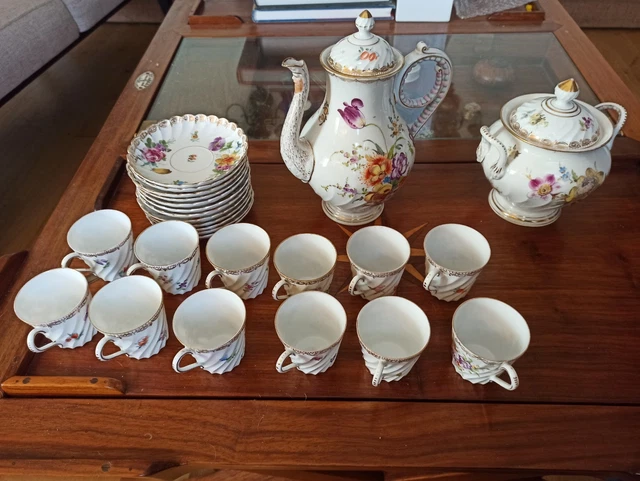Servce à Thé Ou Café Vntage En Céramque De Beauce No. 2178-2179-2180