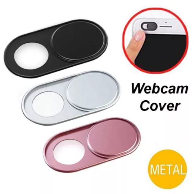 Metal Webcam Cover Camera Magnet Slider Shutter Privacy Protect Sticker Laptops 3