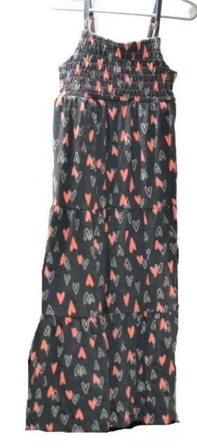 Girls' Tiered Maxi Heart Sleeveless Dress - Cat & Jack™, Size XS (4/5)