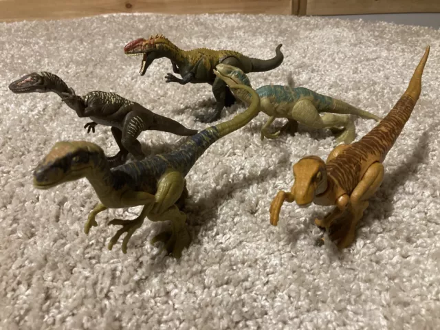 Mattel Jurassic World Carnivore Dinosaur Toy Bundle