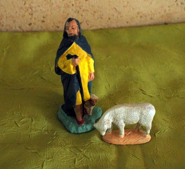 Ancien Santon Mouton – Taille 4 Ou 5 – Pour Crèche Provençale