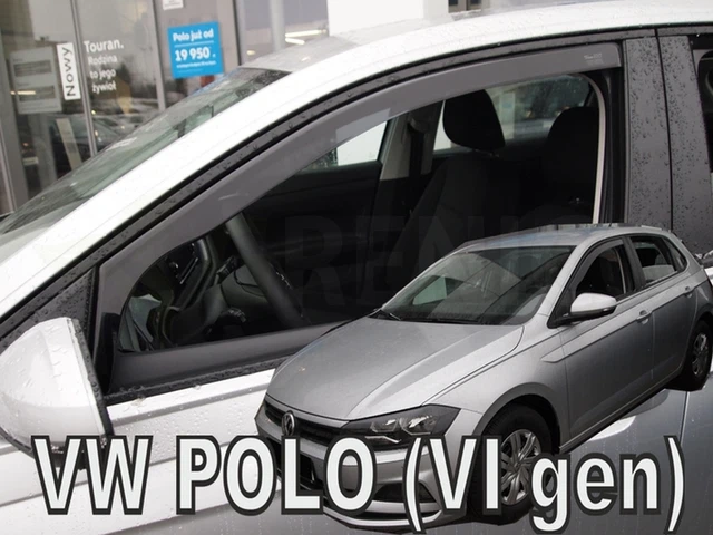 VW POLO VI 5 portes hayon 2017-présent Deflecteurs de vent 2 pcs HEKO Bulles