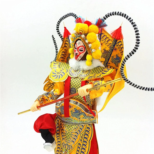 Chinese Beijing Opera Doll Mask Style Monkey King Mythology Figure Creative 3