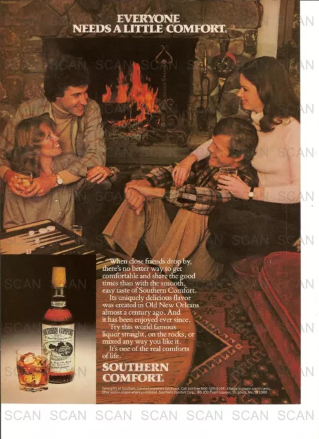 1981 Southern Comfort Vintage Magazine Ad  'Everyone Needs a Little Comfort'