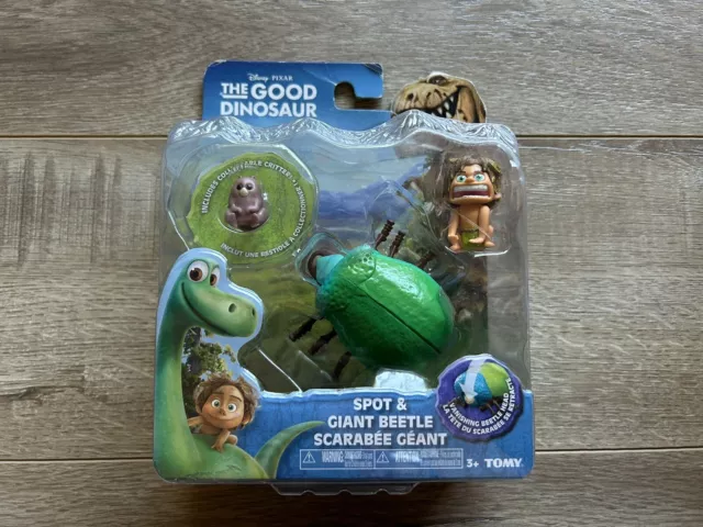 The Good Dinosaur Spot & Giant Beetle 2-Pack Figure Set Tomy Disney Pixar New