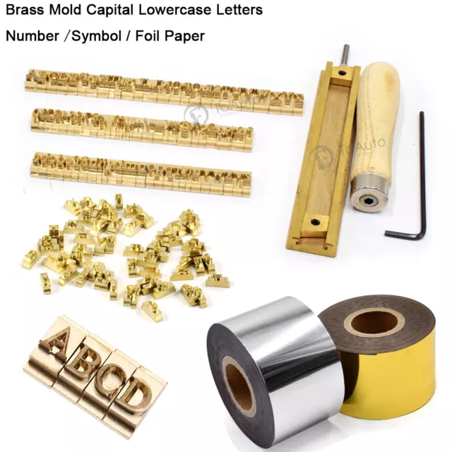 Copper Brass Flexible Letters Numbers Alphabets Symbols For Hot Stamping Machine