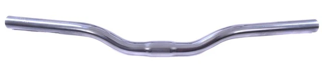 30mm RISE CHROME MTB TREKKING BIKE SEMI RISE HANDLEBARS 500mm SATIN SILVER NEW