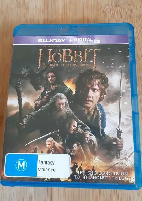 The Hobbit - The Battle Of The Five Armies (Blu-ray, 2014) FREE POSTAGE*