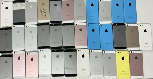 34 IPHONES 5 5s 5c SE JOBLOT UNTESTED