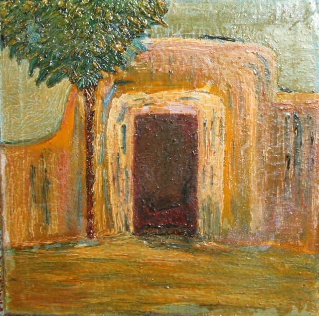 Paysage de peinture à l'huile vintage