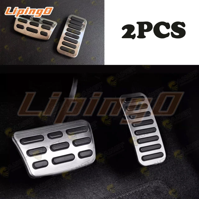 Silver Aluminium Accelerator Pedal Cover Trim *2PCS For Kia Niro 2023-2024