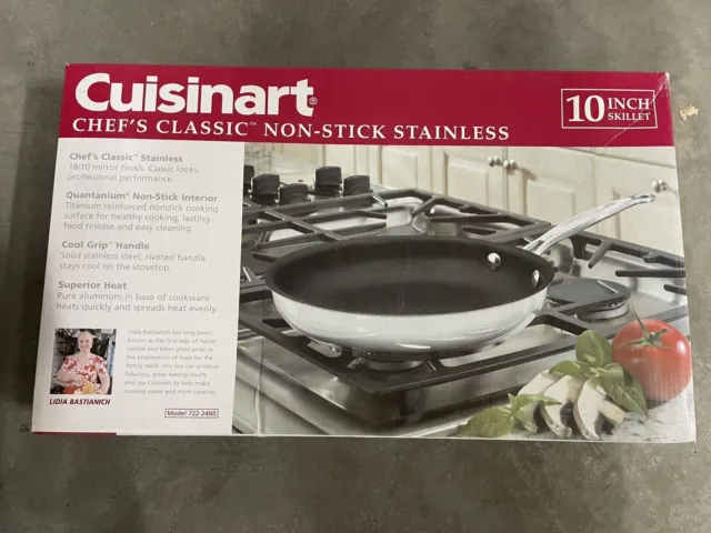 Cuisinart 722-24NS Chef's Classic Stainless Nonstick 10-Inch Open Skillet Sauté