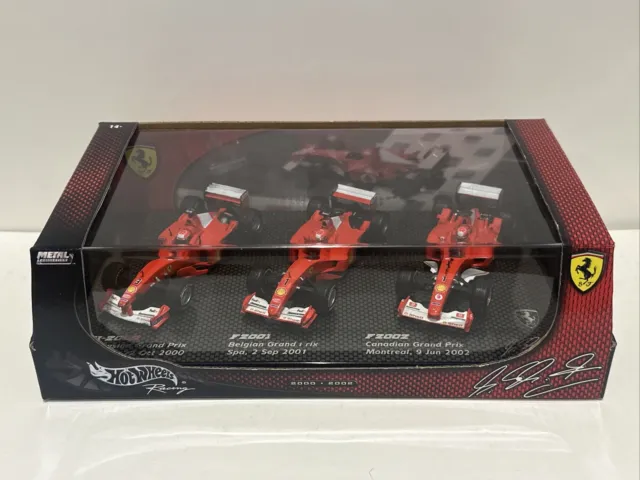Hot Wheels Mattel 1/43 Ferrari F1 Michael Schumacher Winner Set of 3 2000-2002