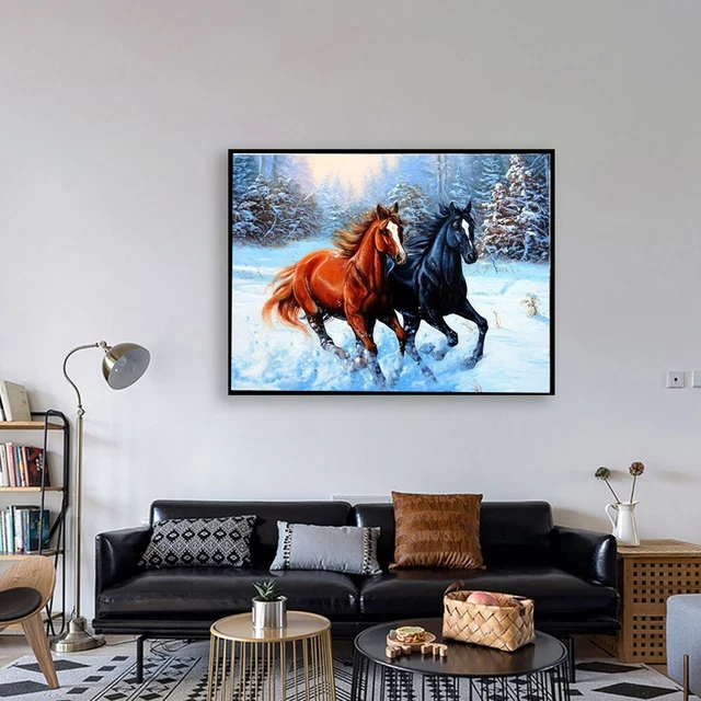 Kit Artisanat Maison Quart De Cheval Vintage 1985 - Peinture Sur Bois à Faire Soi-même